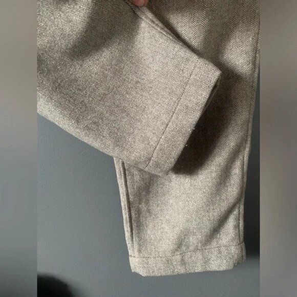 Banana Republic Wool Seafarer Explorer Pants Herringbone Beige - Picture 4 of 15